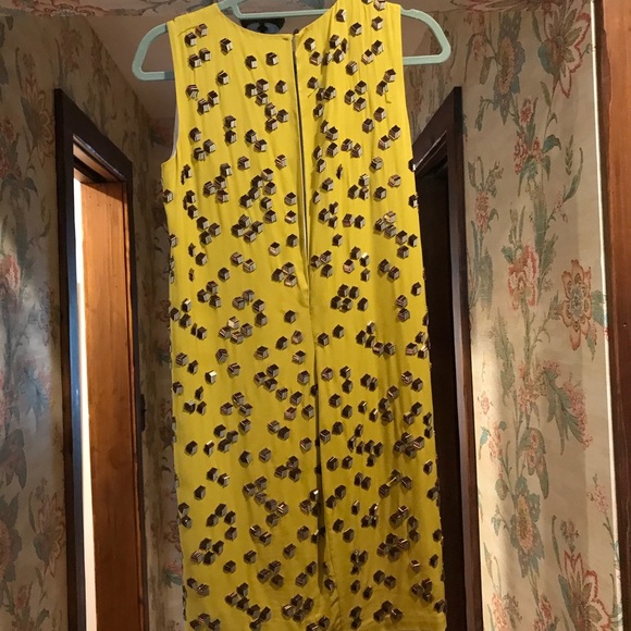 DVF Silk Beaded Shift Dress - Picture 2 of 3